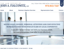 Tablet Screenshot of fialcowitzlaw.com